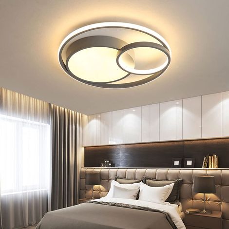 LOLLANDA Plafonnier minimaliste, éclairage pour couloir, plafonnier encastré pour chambre à coucher, adapté aux salons (lumière tricolore) (1/5)