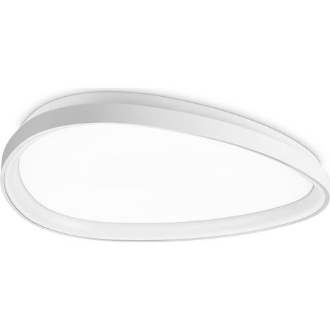 Ideal Lux Plafoniera moderna Gemini 1 luce LED integrato bianca metallo