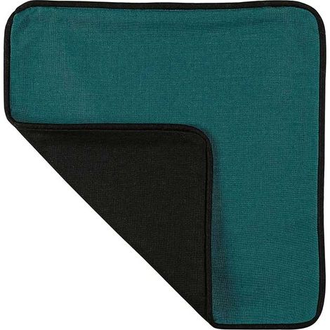 Housse de Coussin Aspect Lin Vert 40x40 cm