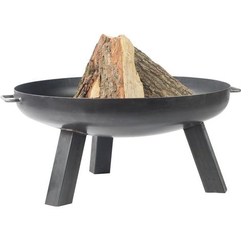 Feuerkorb Feuerschale Garten Pan 7 Feuerstelle 60 70 80 cm unlackiert Feuer E00453N-60cm