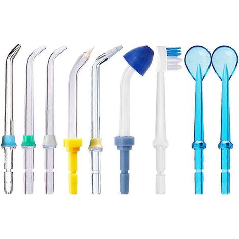 Lot de 9 embouts de rechange pour hydropulseur Waterpik. Pièces détachées pour hydropulseur et jet dentaire Waterpik. (1/5)