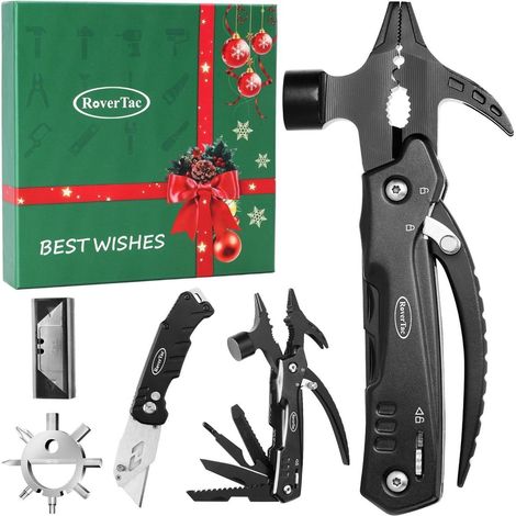 RoverTac Werkzeugset 12-in-1 Multitool Hammer Geschenk Herren Vatertag (1/5)