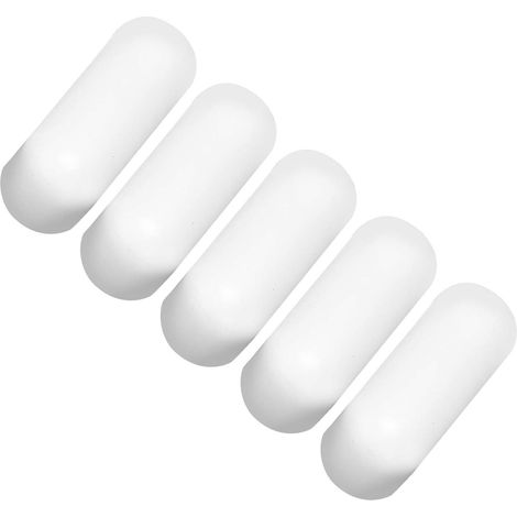 Lot de 5 agitateurs magnétiques de type C, barres d'agitation en PTFE de laboratoire, 5 x 15 mm (1/5)