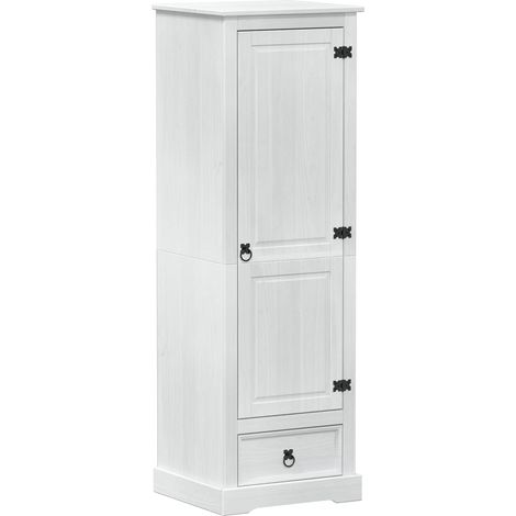Maison Exclusive - Armadi con cassetto Bianco 55 x 50 x 170 cm Pino massello