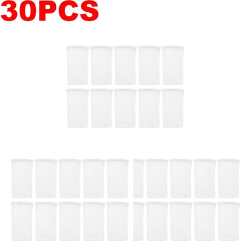 Accessoires de piscine (30 pièces) Chaussettes de skimmer de piscine, paniers, filtres, filets de protection, chaussette de rangement pour débris et feuilles, accessoire de nettoyage de piscine (1/5)