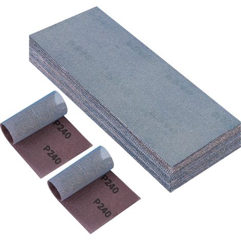 25 Pièces Filet Bande Abrasive 115x230mm Grain 240 Autoagrippant (1/5)