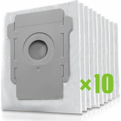 Staubsaugerbeutel, 10er-Packung, kompatibel mit iRobot Roomba i-, s- und j-Serienbeuteln, Ersatz für iRobot Roomba i1+, i3+ (3550), i4+, i6+, i7+, i7Plus, j7+ (7550), i8+ und s9+ mit Beuteln. (1/4)