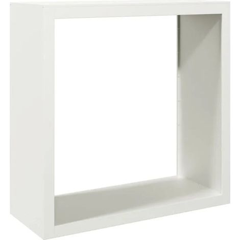 Râtelier à bûches blanc, 100x40x100 cm, acier. (1/5)