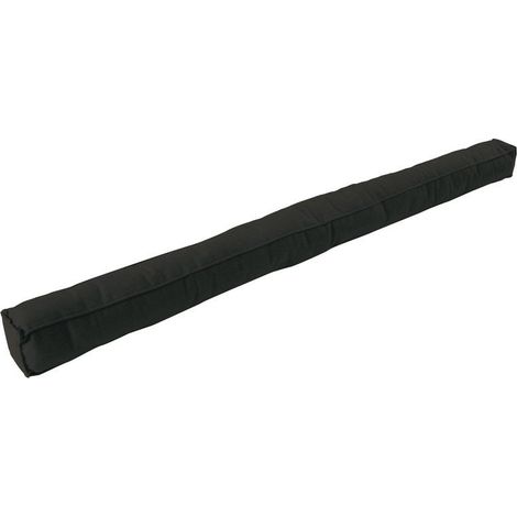 Bas de porte carré à coller textile (bourrelet), L.95 cm noir