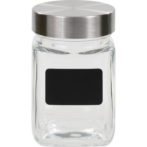 Pots de conservation avec autocollant 24 pcs 300 ml (1/4)