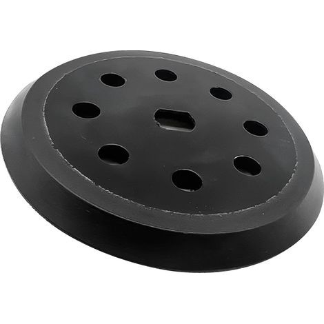 Plateau de ponçage, 125 mm, 8 trous, disque de ponçage 8 trous, disque de ponçage 8 trous, compatible avec Black & Decker BD190 KA190E SPEC375 Plateau de support de disque abrasif 125 mm (1/4)