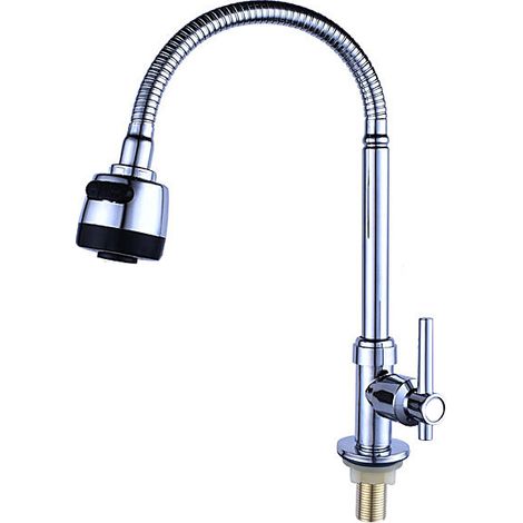 Robinet d'eau froide simple - Bec pivotant à 360° (1/5)