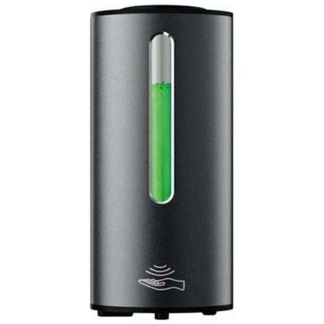 Distributeur de Savon Liquide Automatique Commercial Mural Noir Mat Grande capacité 380 ML