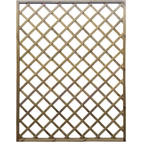 Grigliato in Legno Naturale 120x180 cm per Giardino e Recinzioni - Pircher (1/5)