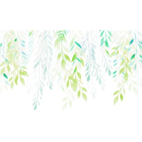 Papier peint panoramique modern,naturel Feuilles d’Été (1/4)