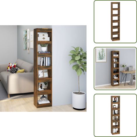 Libreria rovere fumo - vidaXL Libreria/Divisorio Rovere Fumo 40x30x198 cm - Libreria per casa
