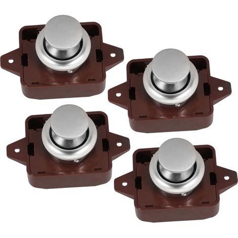 Lot de 4 loquets pour tiroirs de camping, car, butées de porte (1/5)