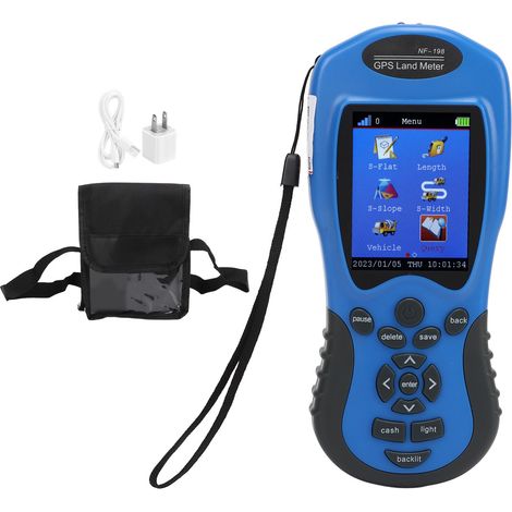 Compteur de surface GPS pour terrain agricole, instrument de mesure de parcelle, outil de calcul de superficie, prise US 100-240V (1/5)