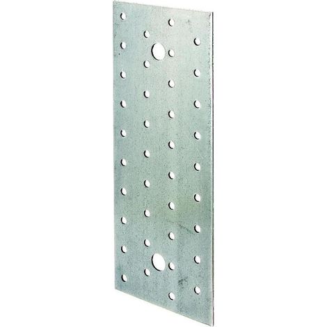 Placa galvanizada con múltiples orificios 200 x 80