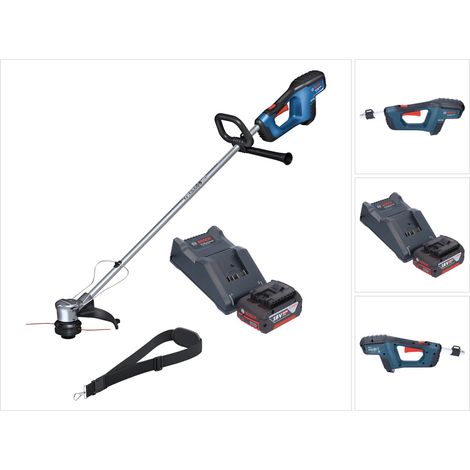 Bosch GRT 18V-33 Professional Akku Rasentrimmer 18 V 330 mm Brushless + 1x Akku 4,0 Ah + Ladegerät (1/5)