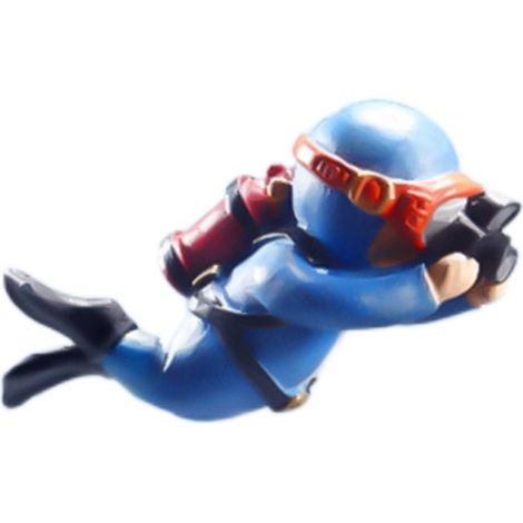 Figurine de Plongeur pour Aquarium Miniature - Décoration Paysage et Accessoire pour Bac à Poissons (1/5)