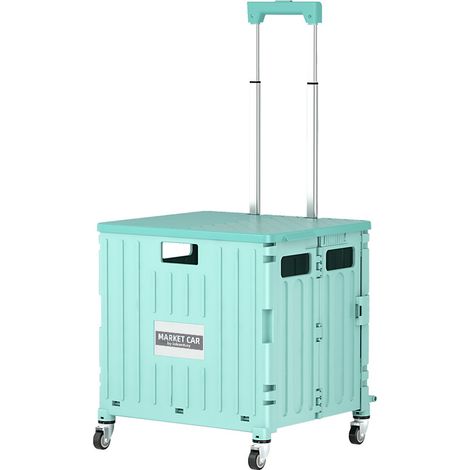 Chariot de courses pour la maison, chariot de courses pliable et portable, chariot de courses pour le camping, chariot de grande capacité pour étalage (1/4)