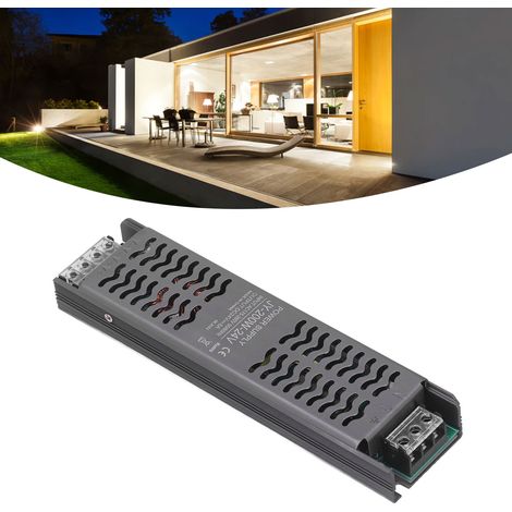 200-W-LED-Netzteil (175–260 V Wechselstrom auf 24 V Gleichstrom) mit Kühlanschluss und LED-Transformator (1/5)