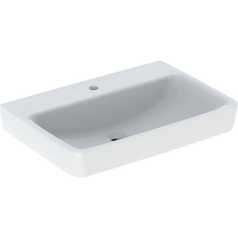 Geberit Renova Plan, lavabo, 70x48 cm, 1 agujero para grifo, sin