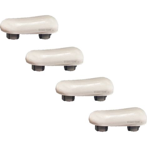 Kit 4 pezzi paracolpi PAR004 inclinati grigi in gomma per Copriwater sedile Wc (1/3)