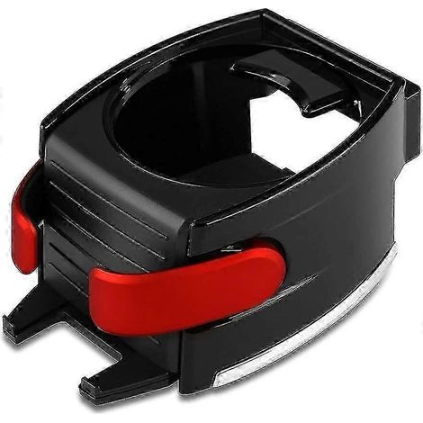Support de voiture avec crochet réglable, porte-bouteille d'eau et support de téléphone pour grille d'aération, rouge 1 AV (1/4)