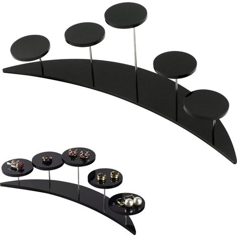 Étagère de présentation rotative 5 marches en acrylique, support pour vernis et bijoux