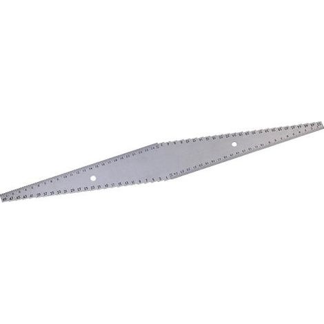 Réglet de toupilleur aluminium