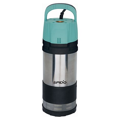 Spido – Pompe immergée automatique 900W – Débit 6 m³/h – Pression max 3,5 bars – Corps inox – Profondeur max 12m – 3 turbines