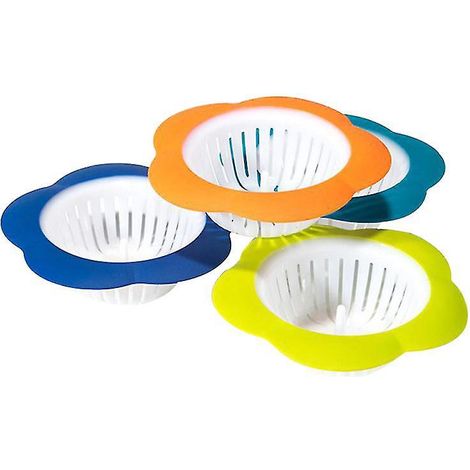 Lot de 4 siphons de sol en forme de fleur