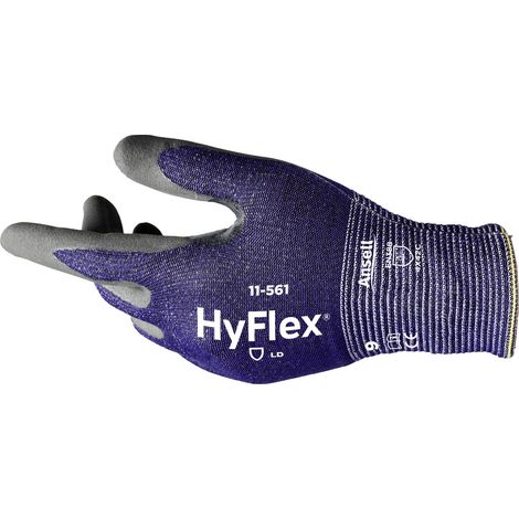 Ansell 11561R100-1P HyFlex® Nylon, HPPE, Basalt, Spandex®, Polyester Arbeitshandschuh Größe (Handsch (1/3)