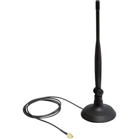 Antenne Wi-Fi Delock 88413 4 dBi base magnétique flexible (1/2)