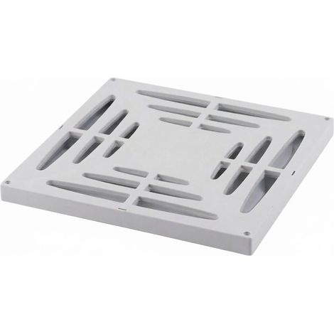 Grille 28x28 cm pour bouche d'évacuation monobloc 30 cm – Couvercle en polypropylène – Compatible avec regards 30x30 cm – Passage piétons (1/5)