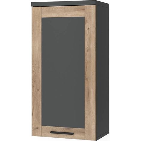 Hängeschrank Niko, Anthrazit/Viking Oak, 40.3 x 79.6 cm, Vicco
