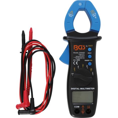 BGS Digital-Multimeter mit Zange für Gleich- und Wechselstrom - 2202