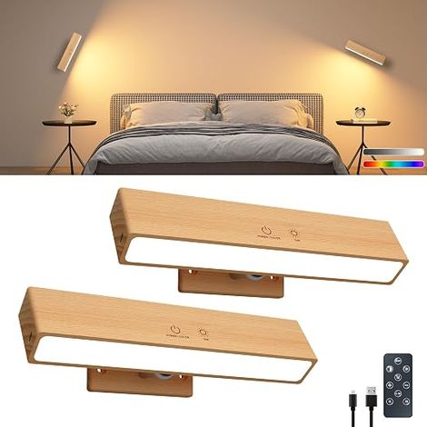 LED Wall Light Beech (1/5)