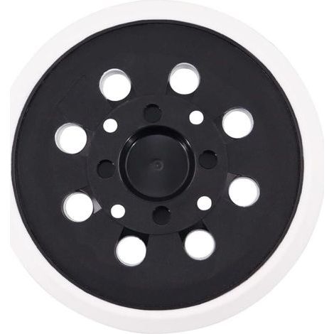 Plateau de Ponçage pour Bosch 125 mm avec Hook et Loop 8 Trous, dureté moyenne avec système accessoires pour ponceuse excentrique PEX 300/400 AE / 4000 AE/Advanced Orbit 18 (1/4)