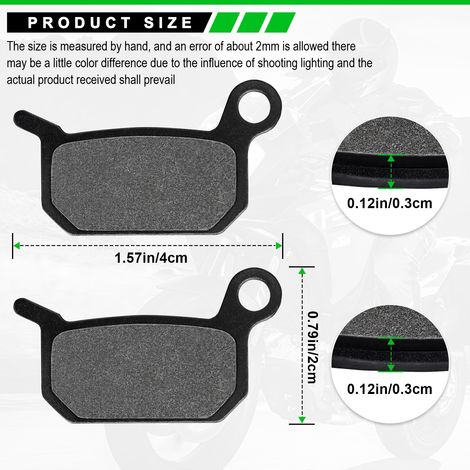 Compatible with KTM R2R 50SX/Mini 2004-2020 small off-road front and rear disc brake pads