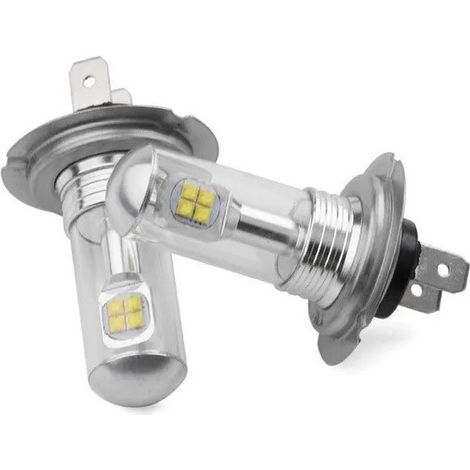 Set mit 2 LED-H7-Scheinwerferlampen, 12–24 V, Weiß, 6000 K