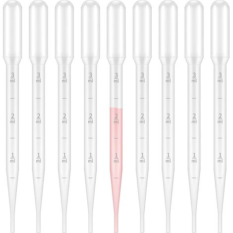 Ensemble de pipettes compte-gouttes graduées pour le transfert de liquides et les mesures précises en cuisine (1/5)