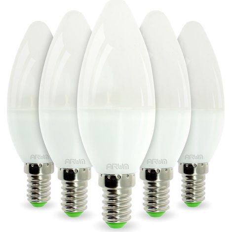 Lot de 5 Ampoule LED E14 6W Eq 40W Température de Couleur: Blanc chaud 2700K (1/5)