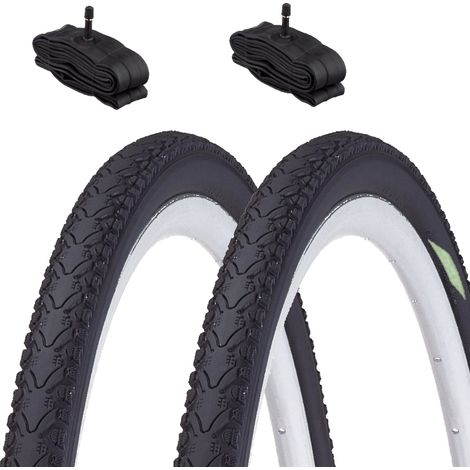 2 COPERTONI DEMI SLICK 16X1.75 (47-305)+CAMERE BICI BICICLETTA CITYBIKE BAMBINO (1/4)