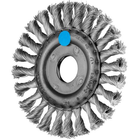 PFERD TOOLS Rundbürste gezopft RBG Ø 115x12x22,2 mm Edelstahl-Draht-Ø 0,35 mm Winkelschleifer (10) 10 Stk (1/5)