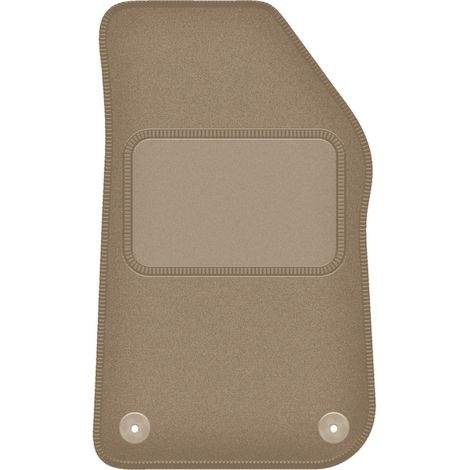 Fahrer-Fußmatte aus Velours für: Jeep Wrangler JL 4XE 5-Türer (2021–2023), Beige