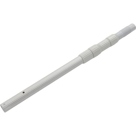 Teleskop-Poolreinigungsstange, verstärkter Aluminiumgriff, Poolreinigungsnetz, 120 cm Rettungsstab, ohne Aufhängeloch, 62 cm/2,4 Zoll (1/5)