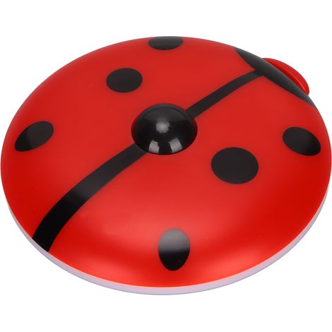 Veilleuse LED à détecteur de mouvement Coccinella Septempunctata, rouge, idéale pour chambre de bébé, chambre à coucher, cuisine ou escalier. (1/5)